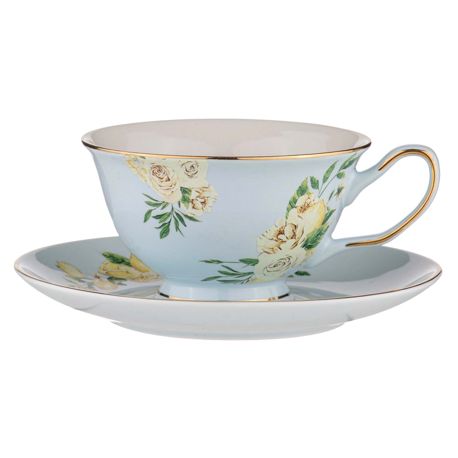 521023-ashdene-citrus-blooms-trio-225ml-cup-saucer-plate-set