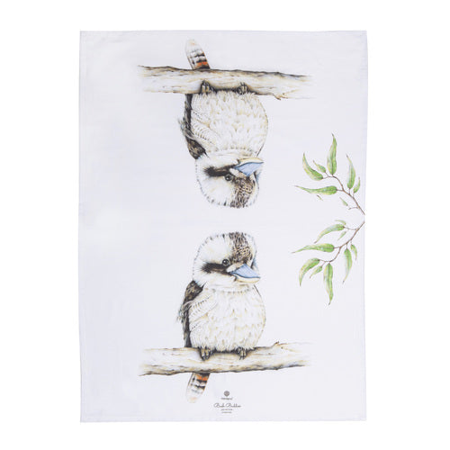 521108-ashdene-bush-buddies-kookaburra-cotton-kitchen-towel-white