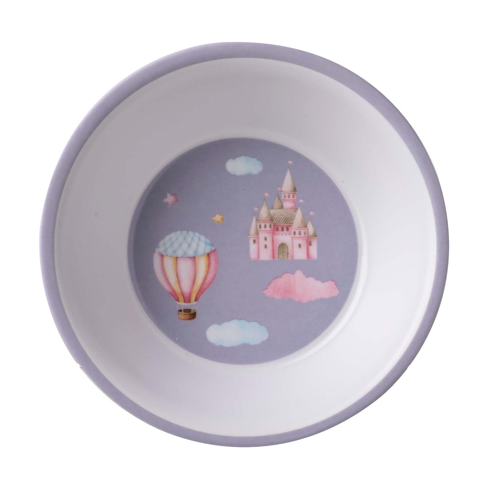 521114-5pc-ashdene-up-in-the-sky-kids-melamine-dinner-set-purple