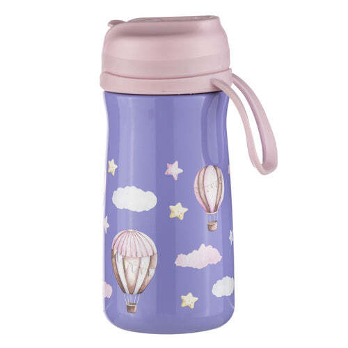 521116-ashdene-up-in-the-sky-370ml-18cm-stainless-steel-drink-bottle-purple