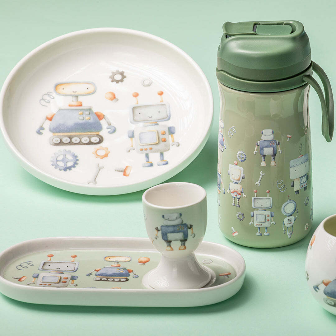 521121-ashdene-robots-soldier-kids-new-bone-china-egg-cup-plate-set