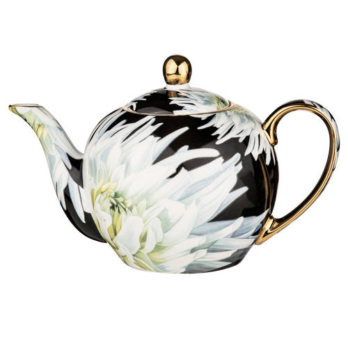 521347-ashdene-dark-florals-white-dahlia-1100ml-teapot-w-stainless-steel-infuser