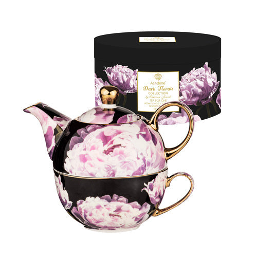 521348-3pc-ashdene-dark-florals-peony-tea-for-one-400ml-teapot-300ml-cup-w-infuser