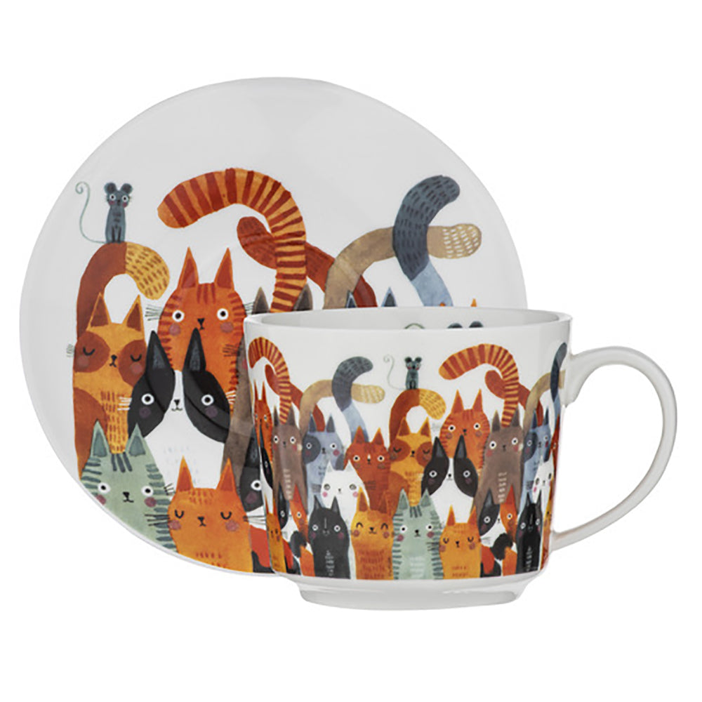 521405-ashdene-quirky-cats-photobomb-drinking-cup-saucer-tea-set-280ml