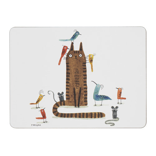 521409-6pc-ashdene-quirky-cats-29x21-5cm-matte-hardboard-cork-placemat-assorted
