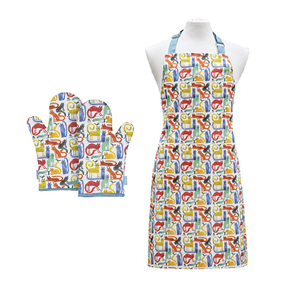 521415-3pc-ashdene-quirky-cats-apron-oven-mitt-kitchen-set