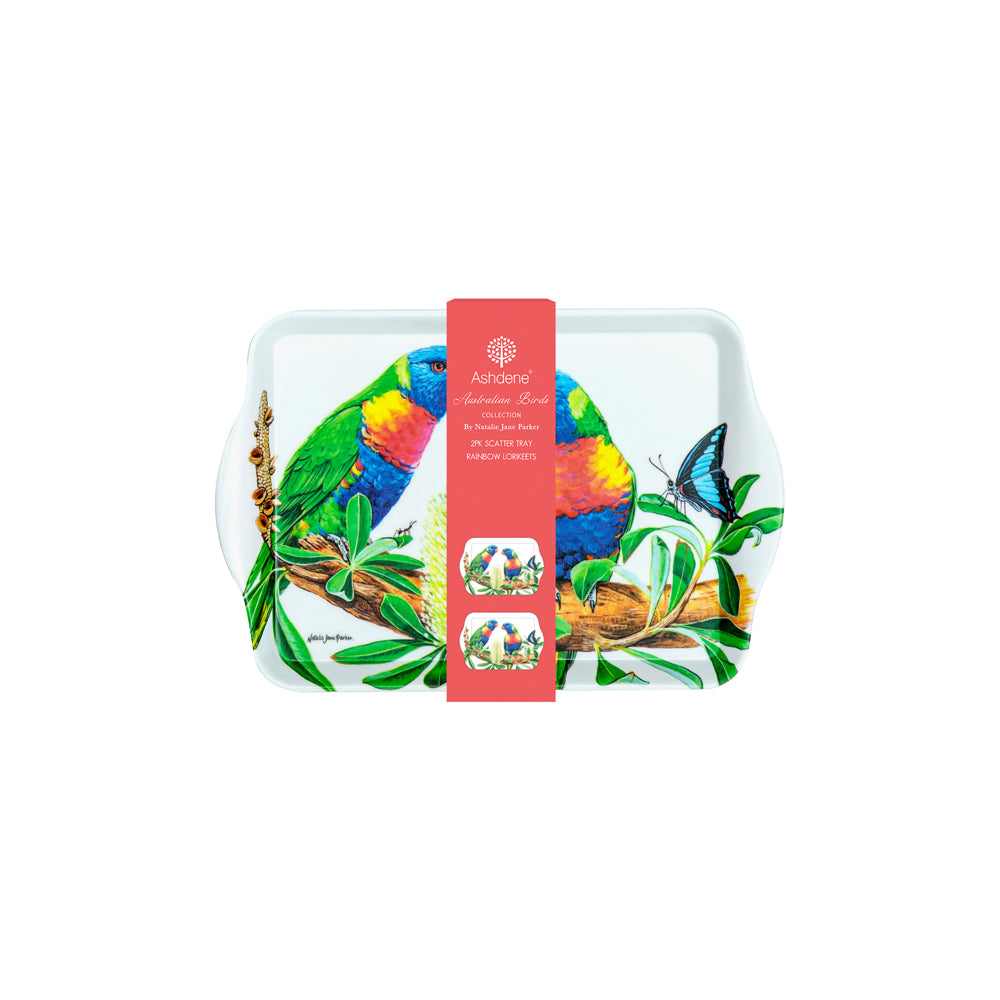 521529-2pc-ashdene-australian-birds-21cm-melamine-scatter-tray-rainbow-lorikeet