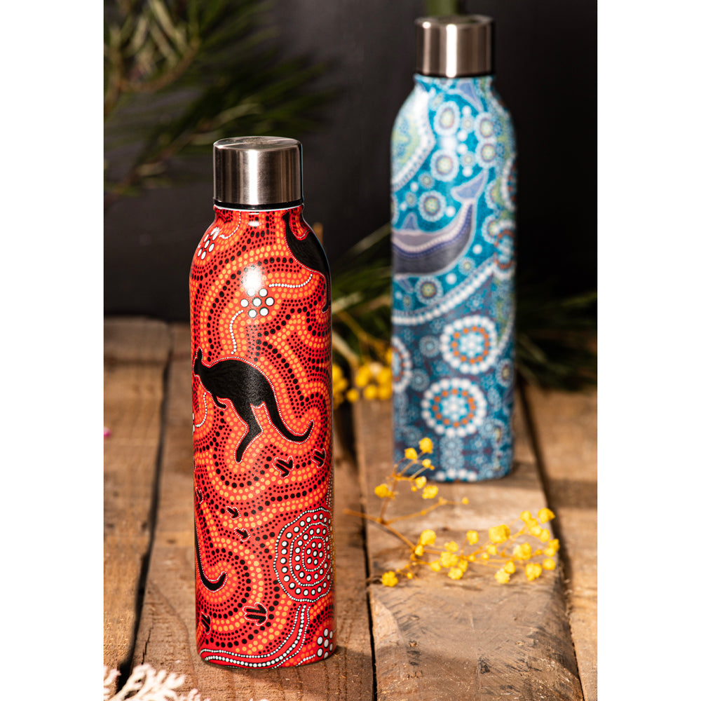 521551-ashdene-maarakool-art-500ml-double-walled-drink-bottle-dolphins-dreaming