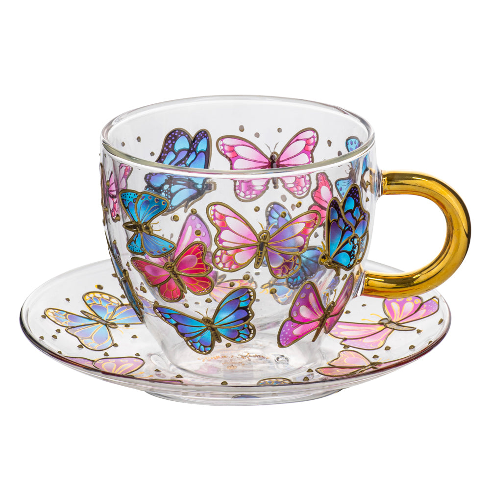 521600-ashdene-natures-keepers-double-walled-350ml-glass-cup-saucer-butterfly