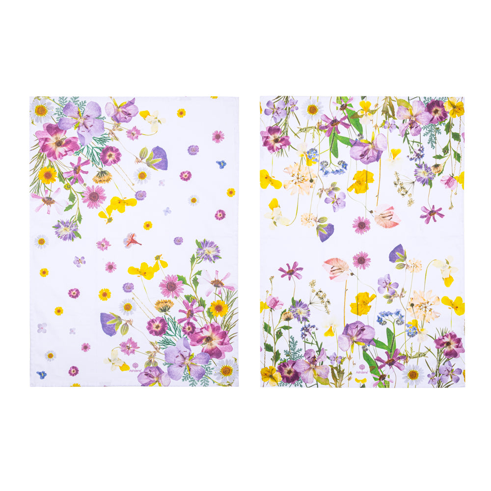 521617-2pc-ashdene-pressed-flowers-kitchen-cotton-70cm-towel-dish-cloth
