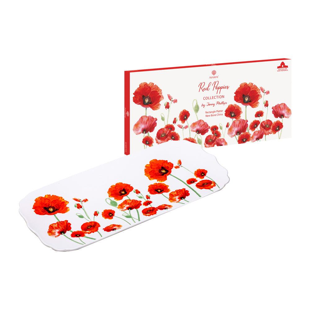 521642-ashdene-red-poppies-33-5cm-platter-serving-plate-rectangle