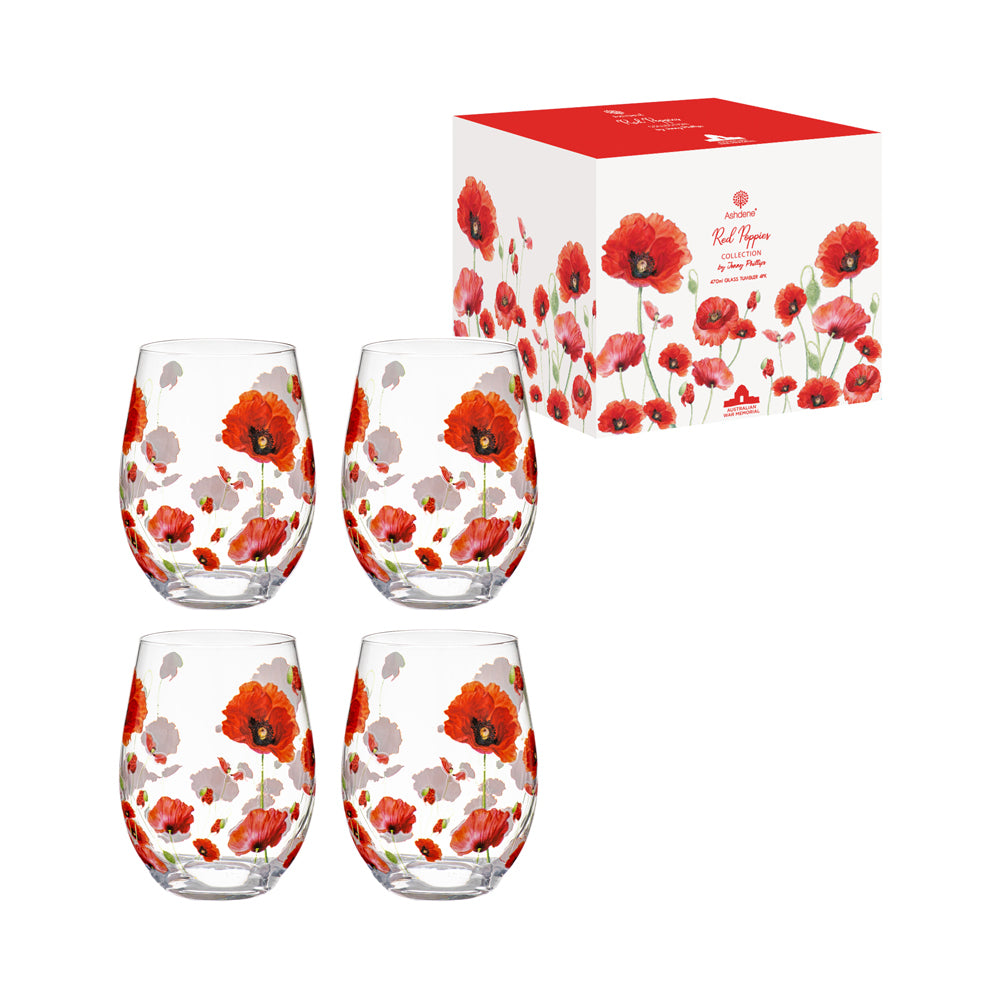521646-4pc-ashdene-red-poppies-470ml-crystal-glass-tumbler-set