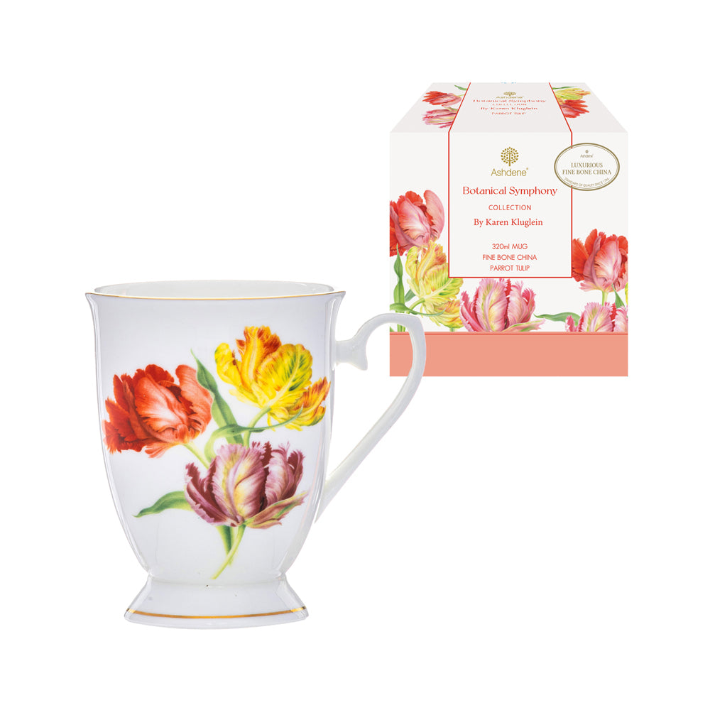 521704-ashdene-botanical-symphony-320ml-footed-mug-parrot-tulip