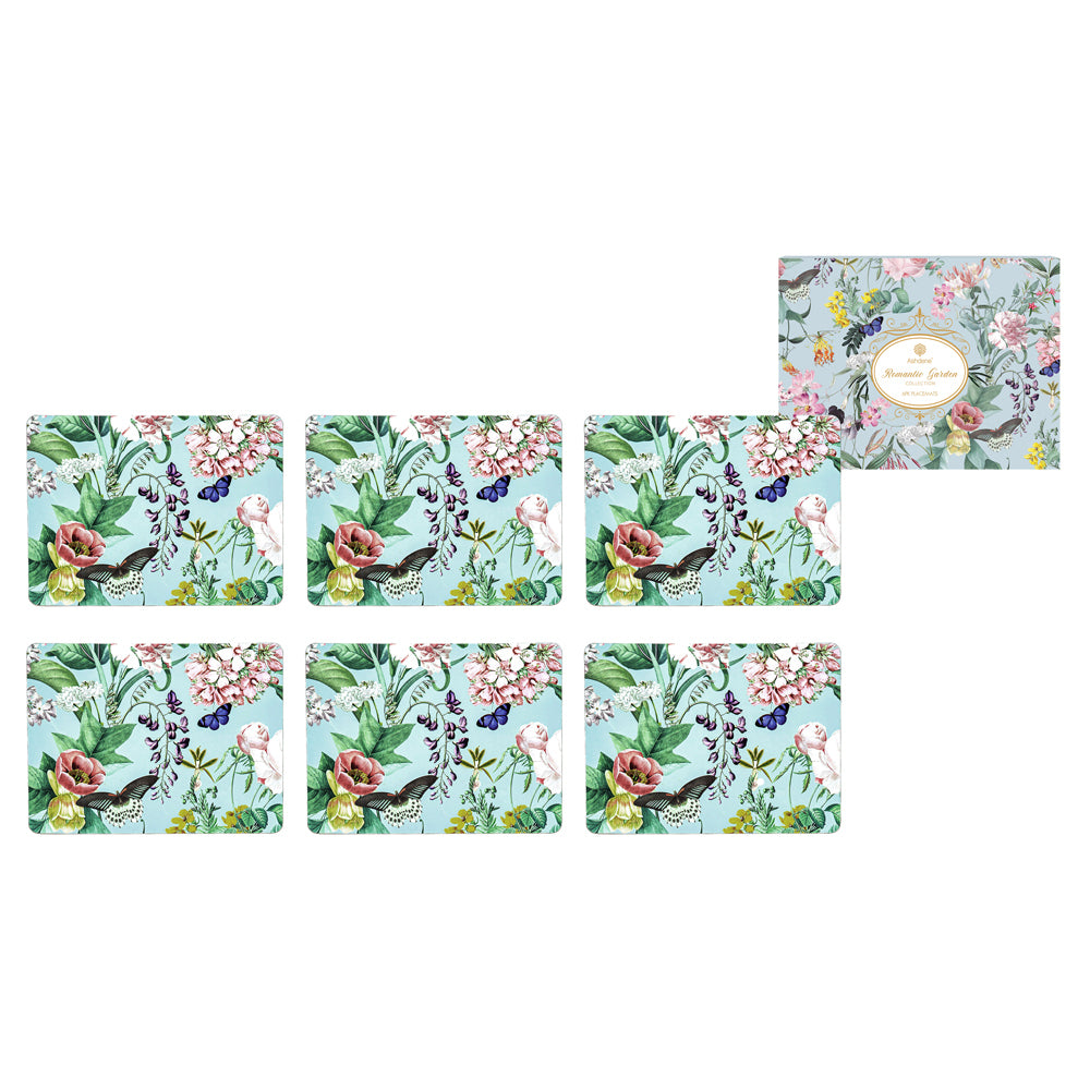 521745-6pc-ashdene-romantic-garden-29x21-5cm-hardboard-cork-placemat