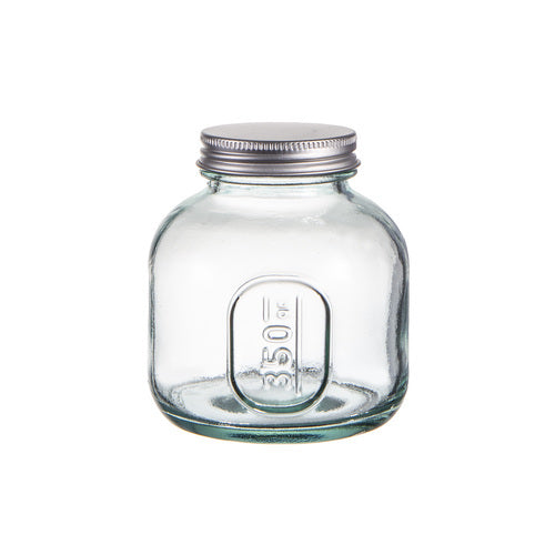 60087-ladelle-eco-recycled-rustico-350ml-clear-storage-jar-bottle-glass-container