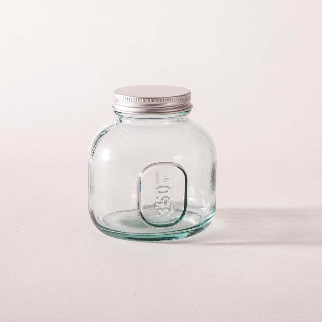 60087-ladelle-eco-recycled-rustico-350ml-clear-storage-jar-bottle-glass-container