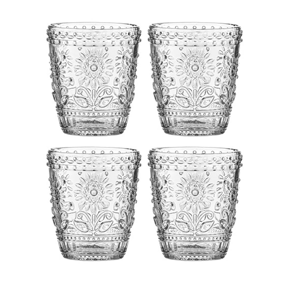 60283-4pk-ladelle-sunflower-10cm-highball-glass-tumbler-clear