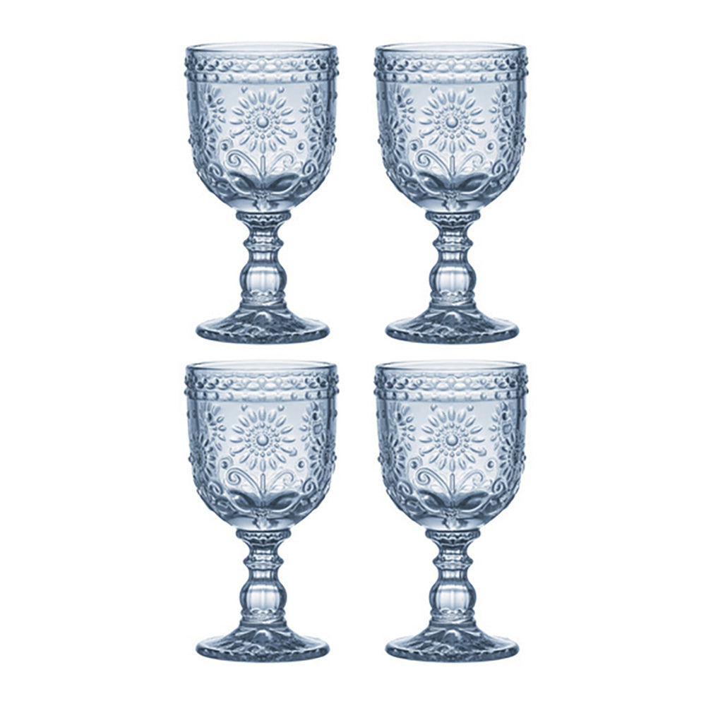 60297-4pk-ladelle-sunflower-260ml-16-5cm-goblet-glass-blue
