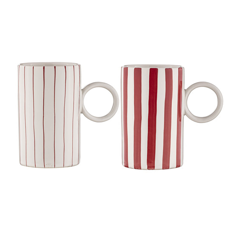 60369-2pk-ladelle-carnival-stripe-11cm-stoneware-mug-w-handle-rhubarb