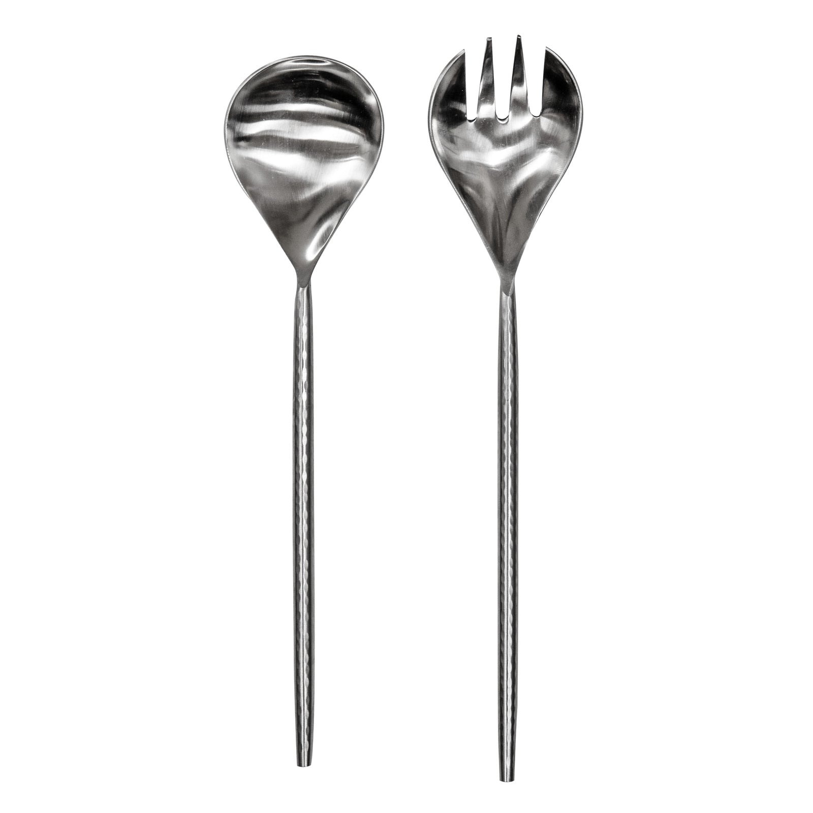 60617-2pc-ladelle-hand-forged-steel-salad-servers-fork-spoon-set-hammered-silver