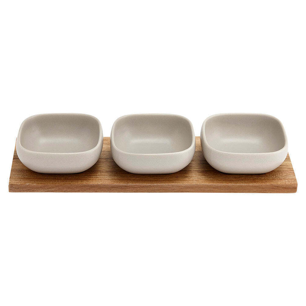 62058-4pc-ladelle-essentials-porcelain-bowl-32-5cm-acacia-tray-set-stone