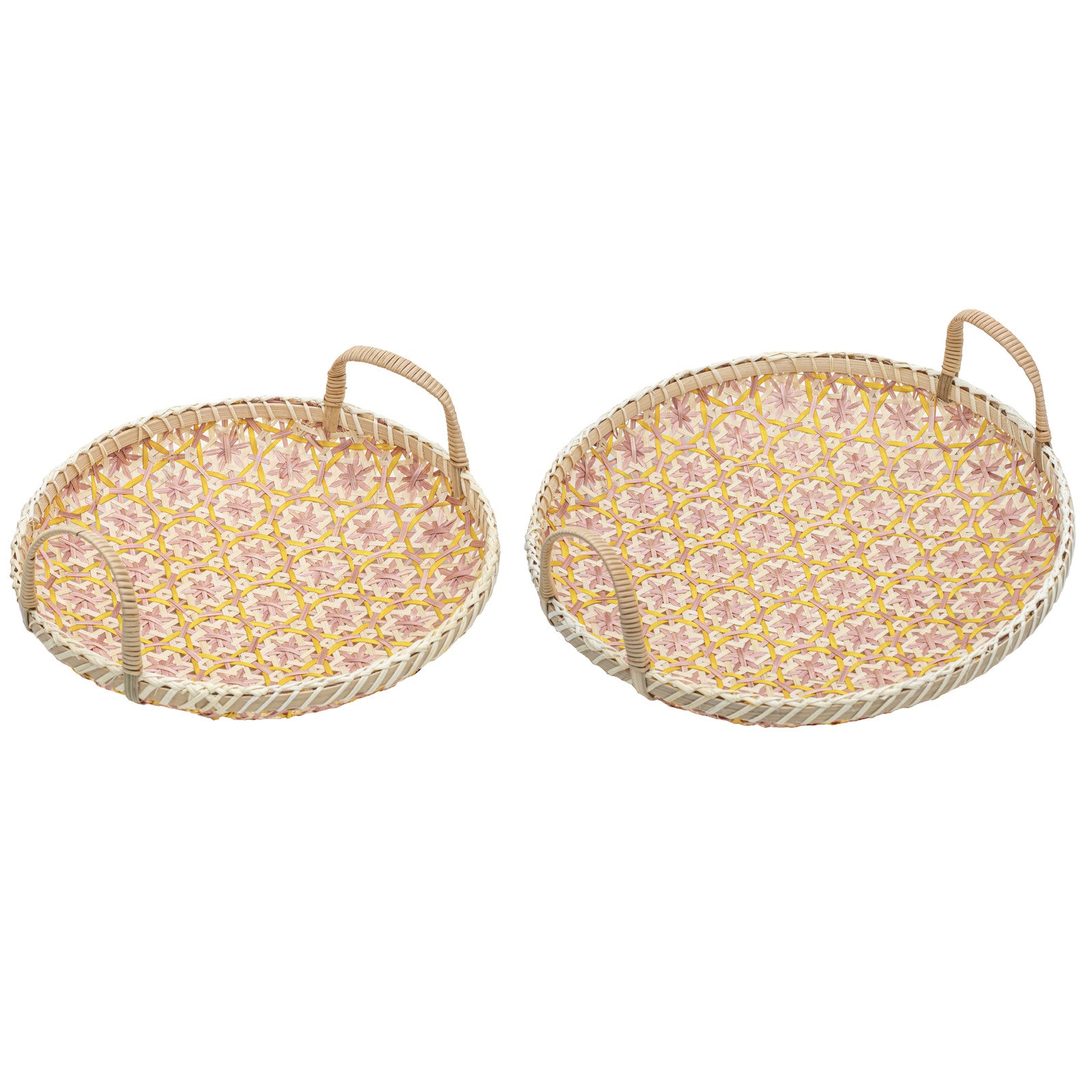 63033-2pc-ladelle-bamboo-woven-serving-tray-36x12cm-30x10cm-set-pink-yellow
