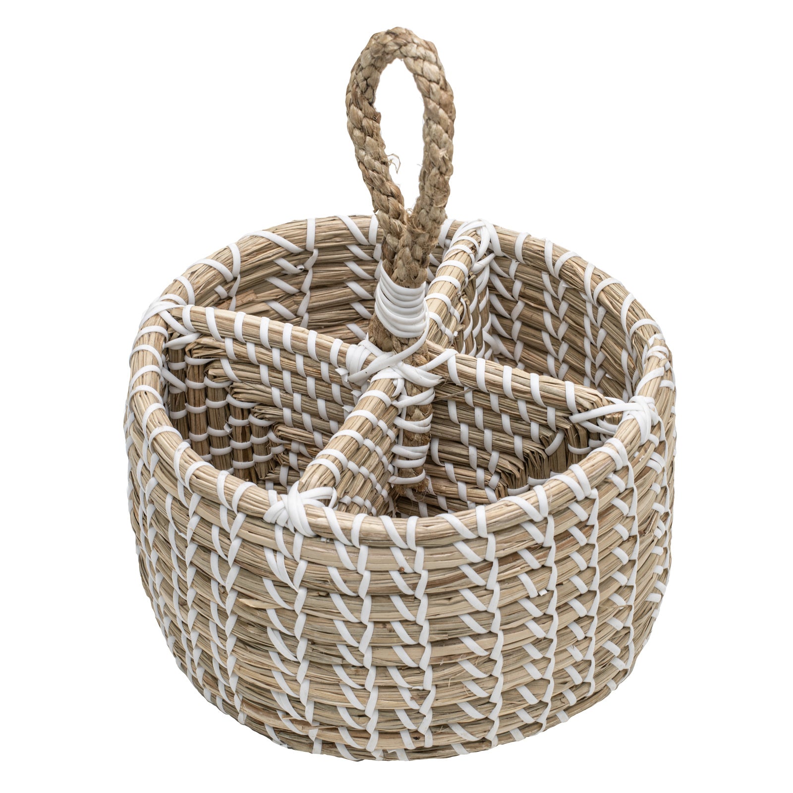 63043-ladelle-seagrass-woven-utensil-holder-20x20x25cm-white