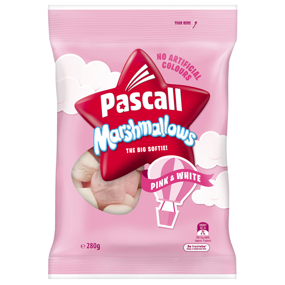 650128-10pc-pascall-pink-and-white-marshmallows-confectionary-bags-280g
