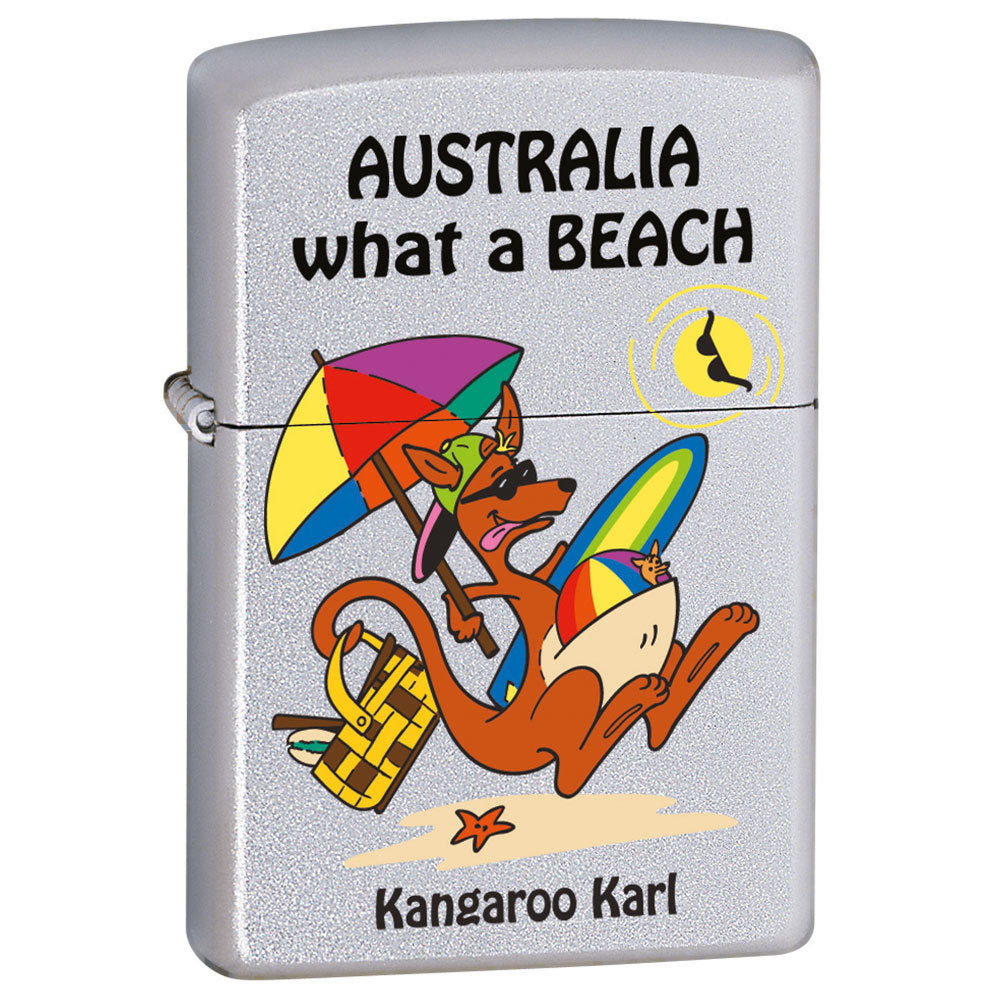 65854-zippo-kangaroo-karl-beach-genuine-satin-chrome-finish-cigar-cigarette-lighter