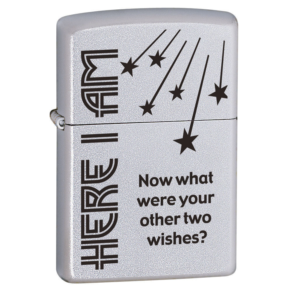 65969-zippo-here-i-am-genuine-satin-chrome-finish-cigar-cigarette-pocket-lighter