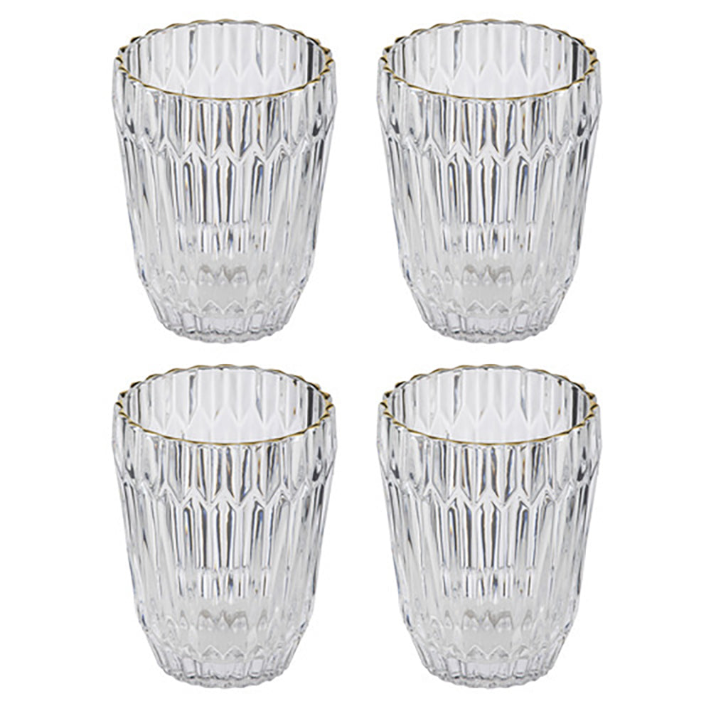 897618-4pk-amara-250ml-lowball-glass-tumbler-drink-cup-clear