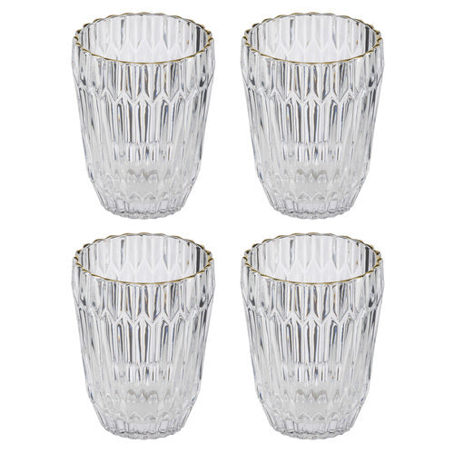 897618-4pk-amara-250ml-lowball-glass-tumbler-drink-cup-clear