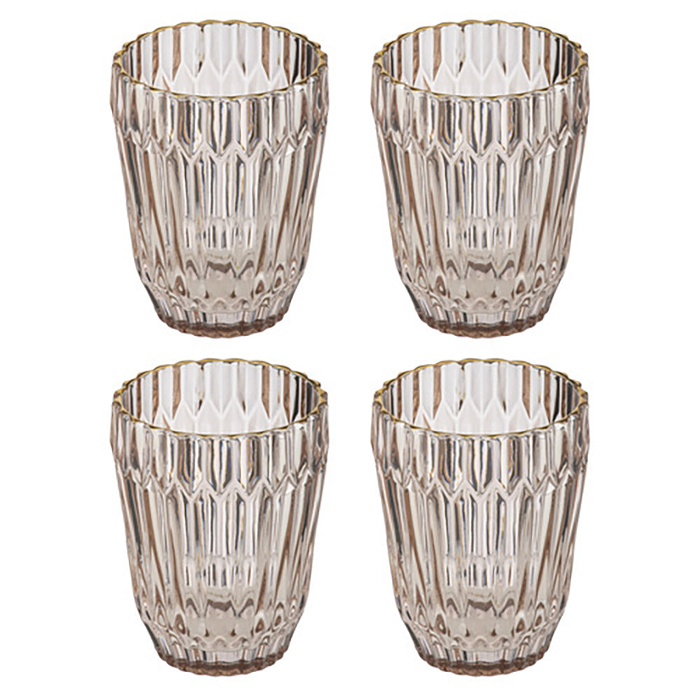 897619-4pk-amara-250ml-lowball-glass-tumbler-drink-cup-coral