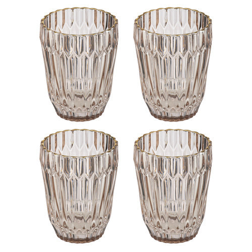 897619-4pk-amara-250ml-lowball-glass-tumbler-drink-cup-coral
