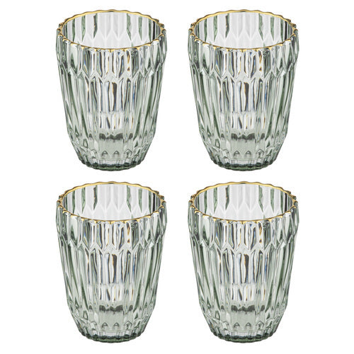 897621-4pk-amara-250ml-lowball-glass-tumbler-drink-cup-sage