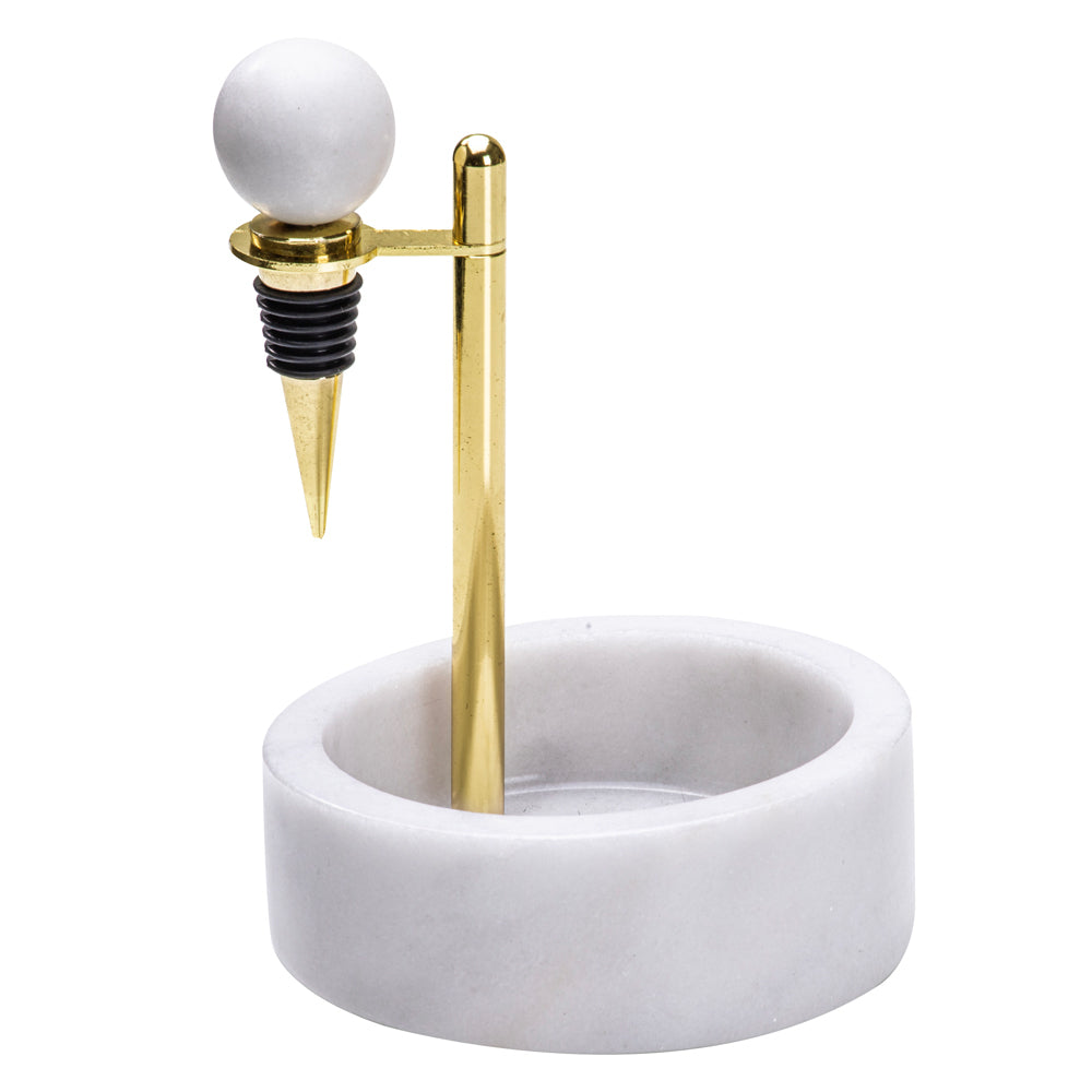 897671-tempa-emerson-17-5cm-marble-stainless-steel-wine-holder-set-white