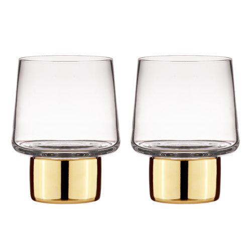 897701-2pk-aurora-clear-200ml-glass-tumbler-cup-set-gold