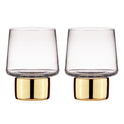 897701-2pk-aurora-clear-200ml-glass-tumbler-cup-set-gold