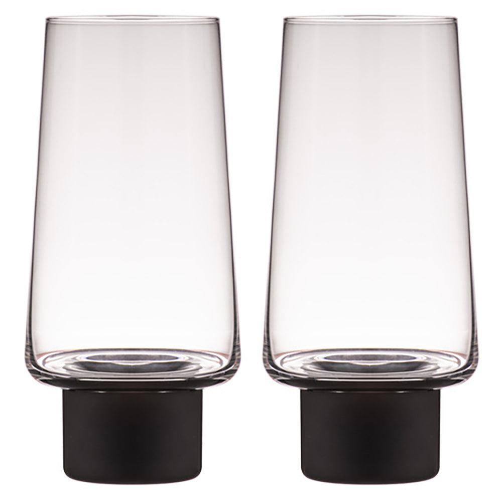 897703-2pk-aurora-clear-350ml-highball-tumbler-glasses-matte-black