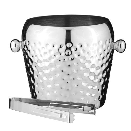 897721-spencer-hammered-stainless-steel-13cm-ice-bucket-w-tongs-silver