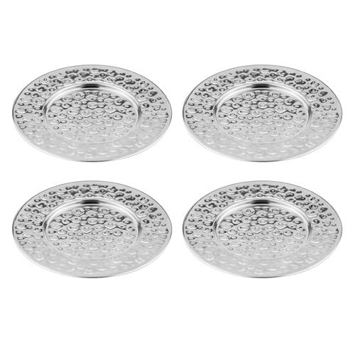 897725-4pk-spencer-hammered-13cm-metallic-coaster-set-silver