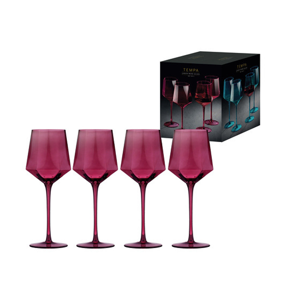 897822-4pk-tempa-jaxon-plum-geometric-wine-drinking-glasses-9x24cm