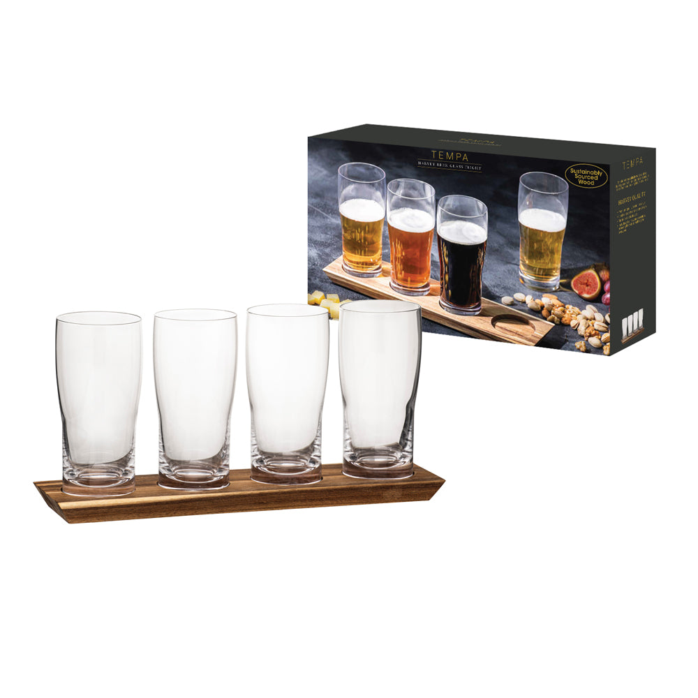 898027-5pc-tempa-harvey-430ml-crystal-beer-tasting-flight-drinkware-set