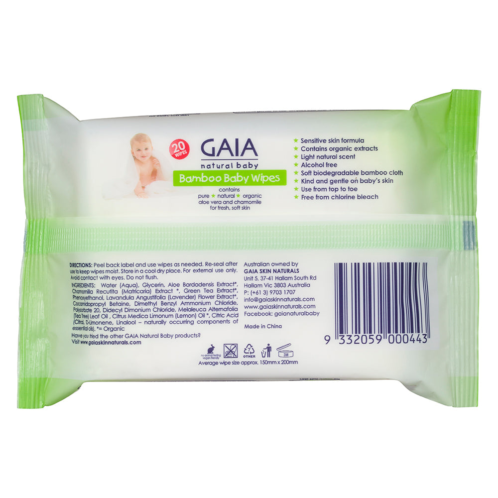 9000443-gaia-20pk-natural-pure-organic-bamboo-baby-kid-wipes-lightly-scent-travel-pack