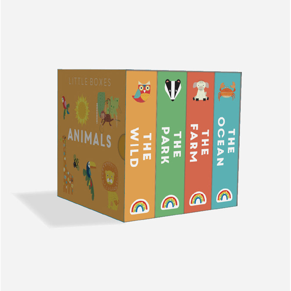 4pc Really Decent Books Little Boxes - Animals Kids 1y+