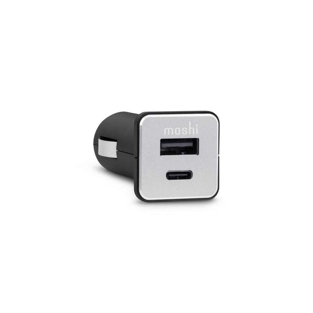 Moshi QuikDuo Car Charger with USB-C PD and Quick Charge (Black)