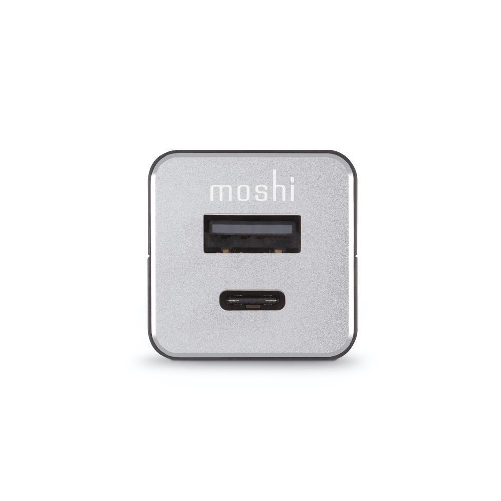Moshi QuikDuo Car Charger with USB-C PD and Quick Charge (Black)