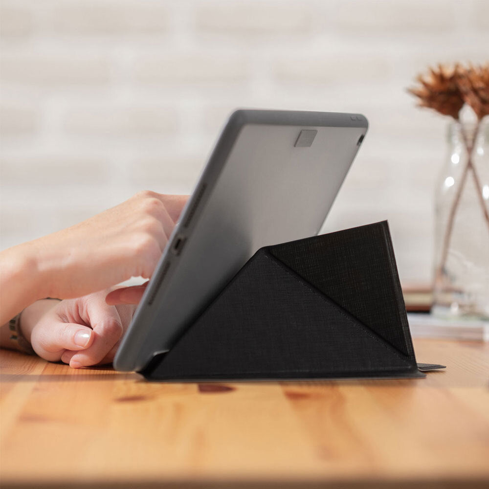 Moshi VersaCover for iPad 10.2" Case w/ Folding Cover & Stand - Black