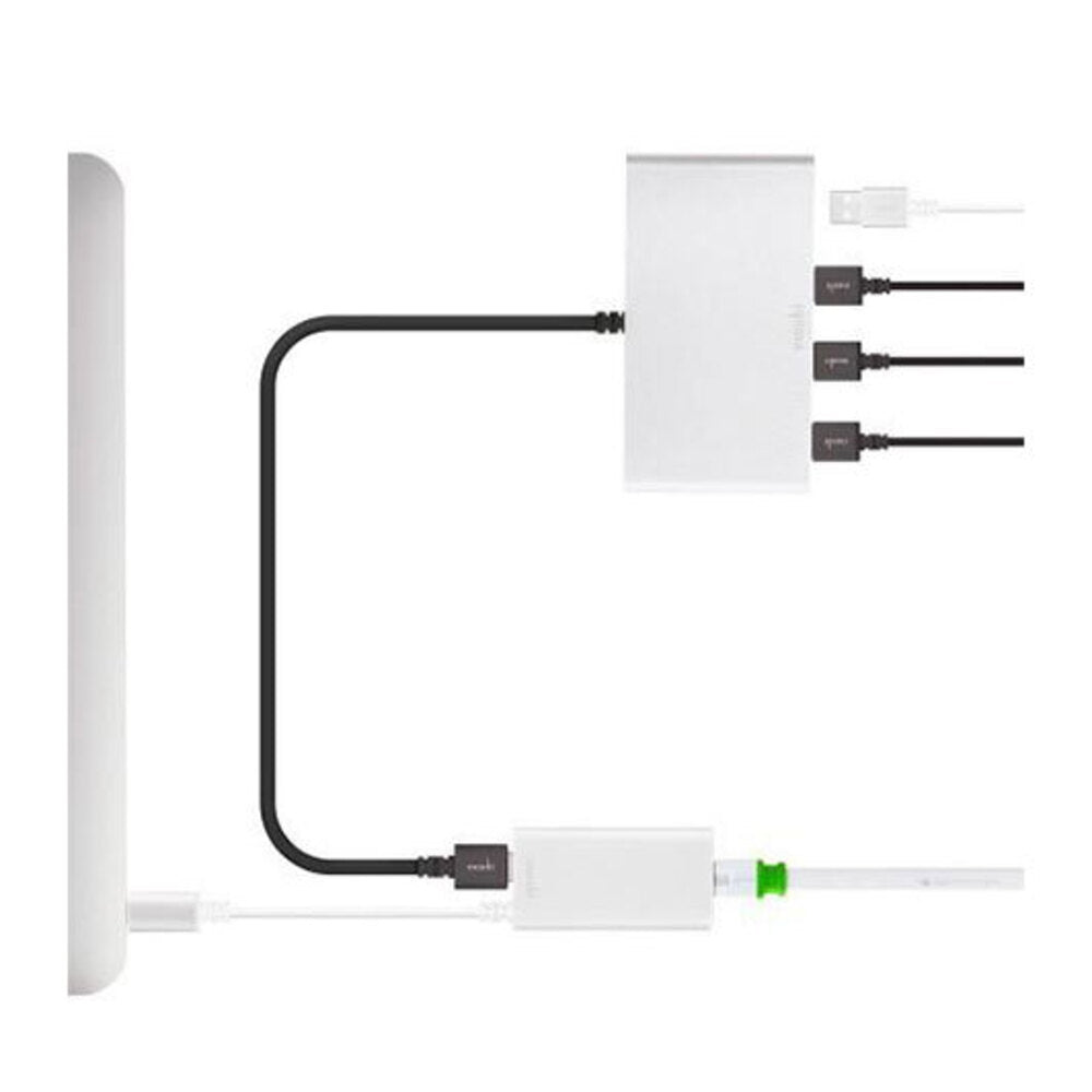 Moshi USB-C To Gigabit Ethernet Adapter Silver