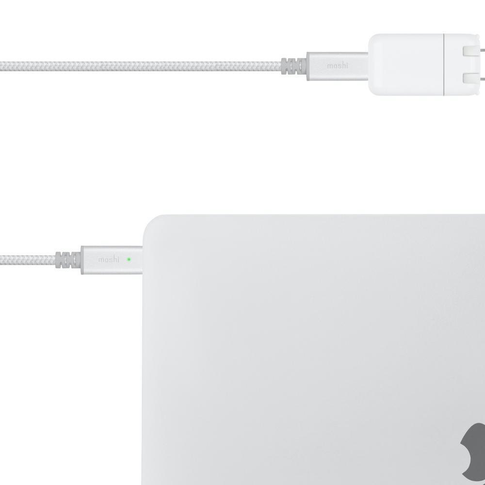 Moshi Integra USB-C Charge Cable with Smart LED (Silver)